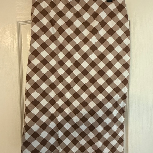 New York & Company brown checkered pencil skirt - Picture 2 of 10